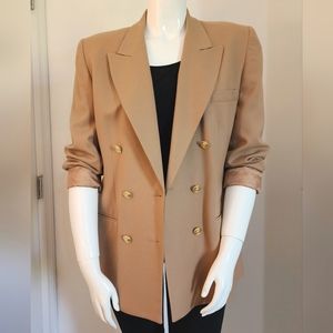 [16] Talbots Camel Double Breasted Vintage Blazer